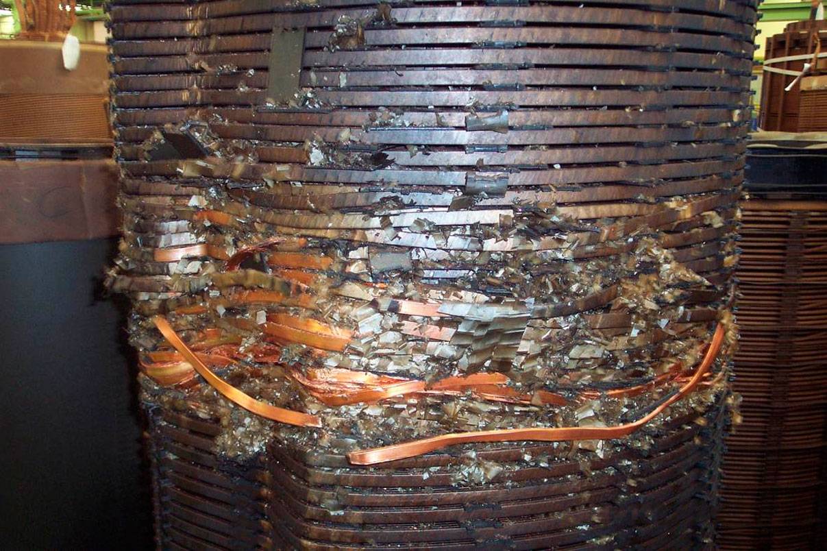 transformer winding is damaged because of lack of oil reclamaiton