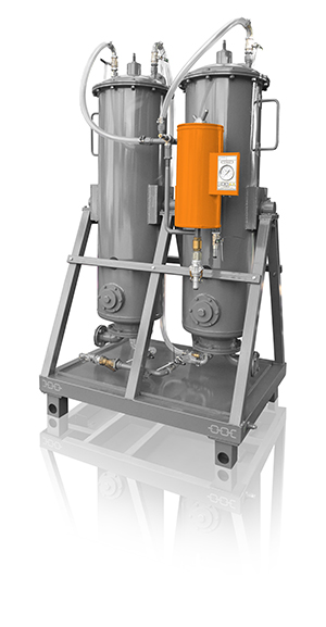 Zeolite oil drying unit