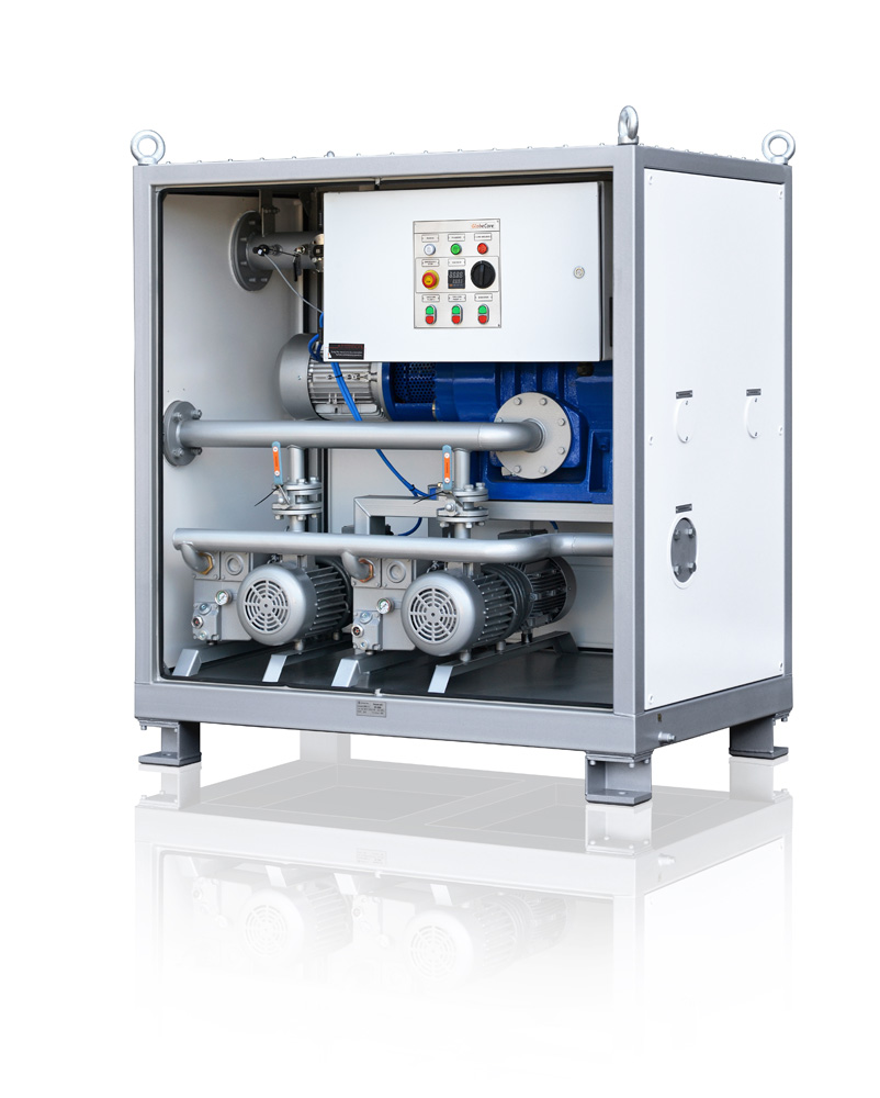Vacuumizing of equipment