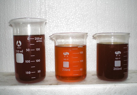 oil reclamation samples